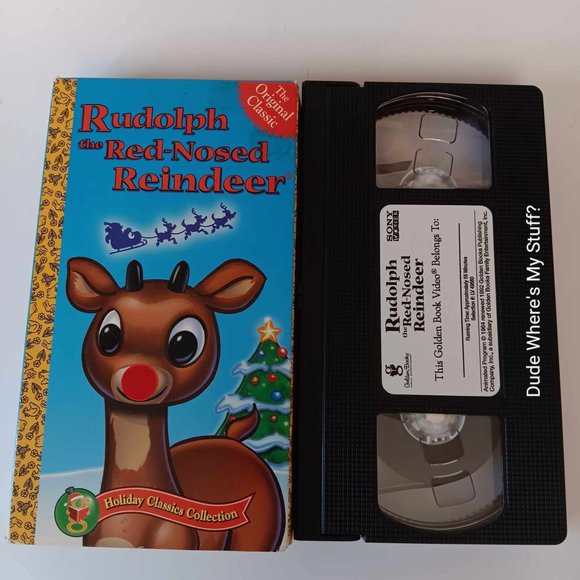 RUDOLPH THE RED-NOSED REINDEER - ORIGINAL TV VERSION - 1992 VHS - TESTED & PLAYS - Picture 1 of 2